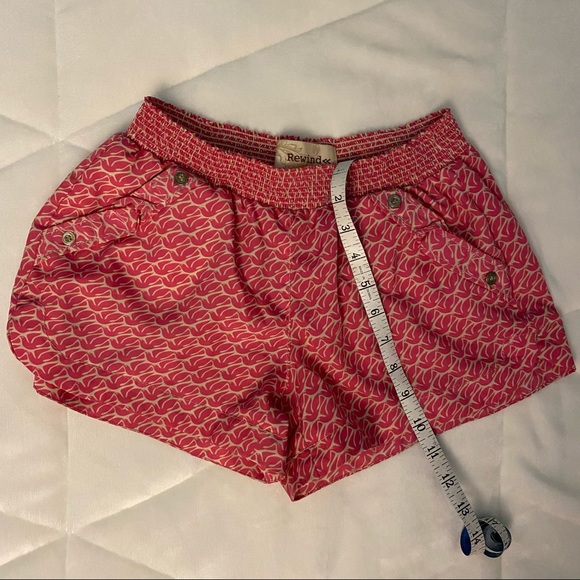 Rewind Pink and Cream Patterned Shorts - Picture 5 of 5